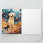 ハロウィン フィンランドのラップランド かぼちゃで怖い カード (内部)