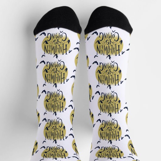 ハロウィン フェスティブ コレクション - ハロウィンが近づいている ソックス (上部)