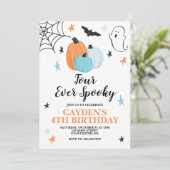 ハロウィン フォーエバー スプーキーバースデー パンプキン 招待状 (スタンド正面)