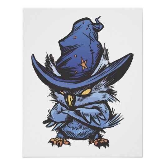 ハロウィン フクロウ ポスター (正面)