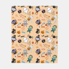 ハロウィン フリースブランケット