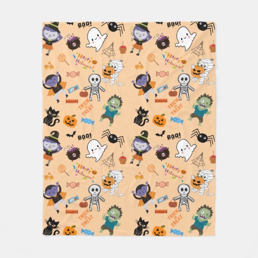 ハロウィン フリースブランケット (正面)