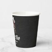 ハロウィン フローラル スカル ブライド オア ダイ ブライズシャワー 紙コップ (左)