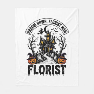 ハロウィン フローリスト 魔女 ヴィンテージ 幽霊屋敷 Tシャツ フリースブランケット