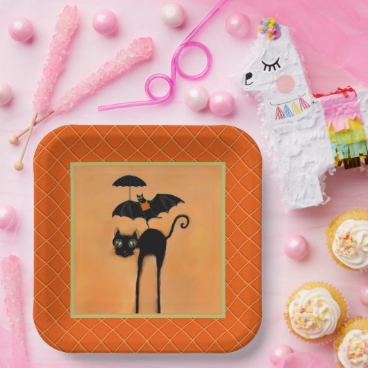 ハロウィン ブライダルシャワーの紙皿 ペーパープレート (パーティー)