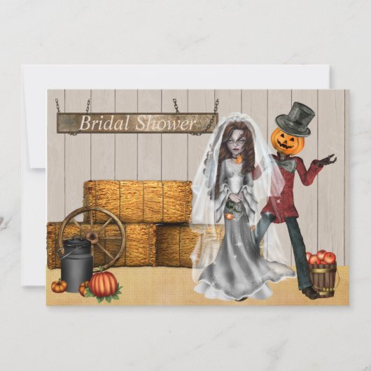 ハロウィン・ブライダルシャワー招待状 招待状 (正面)