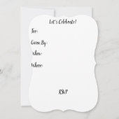 ハロウィン ブライダルシャワー 招待状 (裏面)