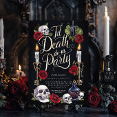 ハロウィン・ブライダルシャワー「Til Death Do Us Party」 招待状