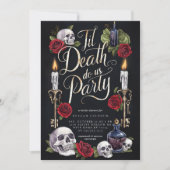 ハロウィン・ブライダルシャワー「Til Death Do Us Party」 招待状 (正面)
