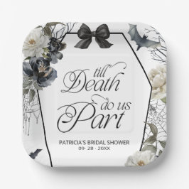 ハロウィン・ブライダルシャワー Till Death Do Us Part ペーパープレート