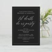 ハロウィン・ブライダルシャワー Till Death Do Us Party 招待状 (スタンド正面)