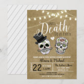 ハロウィン ブライダル シャワー ウェディング 招待状 (正面/裏面)