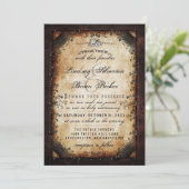 ハロウィン ブラウン ゴシック「Together With」披露宴 招待状 (スタンド正面)