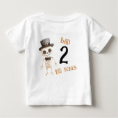 ハロウィン ブラウン バッド ツー ザ ボーン 2歳の誕生日 ベビーTシャツ (裏面)