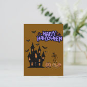 ハロウィン ブラウン ポストカード (スタンド正面)