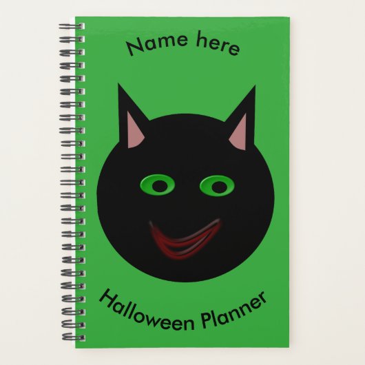 ハロウィン ブラックキャット カスタム プランナー (正面)