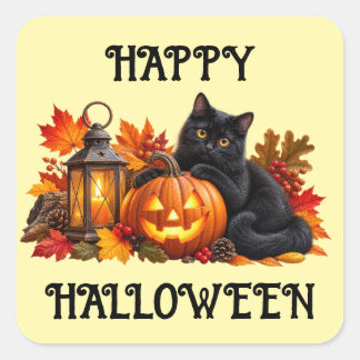 ハロウィン ブラックキャット ステッカー