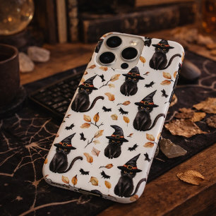 ハロウィン ブラックキャット パターン - 魔女猫 iPhone 15 PRO MAXケース