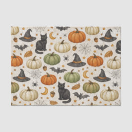 ハロウィン ブラックキャット パンプキン 薄葉紙