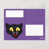 ハロウィン ブラックキャット ポストカード (裏面)