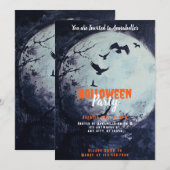 ハロウィン ブラックバード フルムーンパーティー 招待状 (正面/裏面)