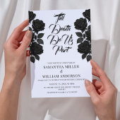 ハロウィン ブラックローズ ゴシック ウェディング 招待状