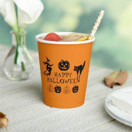 ハロウィン ブラック オレンジ スパイシー パーティー 紙コップ
