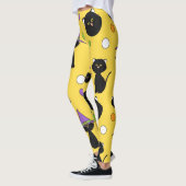 ハロウィン・ブラック・キャッツ レギンス (左)