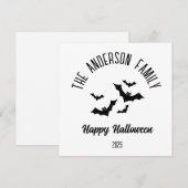 ハロウィン ブラック バット 個人名 年 シーズンカード (正面/裏面)