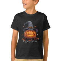 ハロウィン ブラック 子供Tシャツ