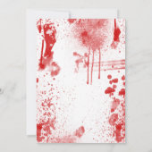 ハロウィン ブラッドスプラッター コスチューム パーティー 招待状 (裏面)