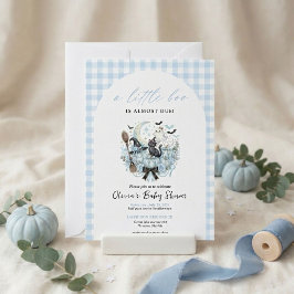 ハロウィン ブルー おめでたベビーシャワー A Little Boo Baby Shower 招待状