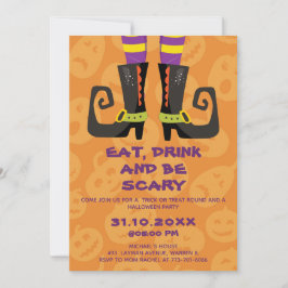 ハロウィン・ブロックパーティでお菓子を食べたり飲んだりして恐怖を楽しもう 招待状