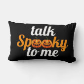 ハロウィン ブー かぼちゃ 話 お化け に 私 ランバークッション (裏面)