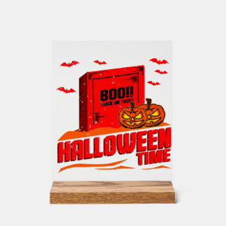 ハロウィン・ブー アクリルサイン
