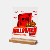 ハロウィン・ブー アクリルサイン (傾斜)