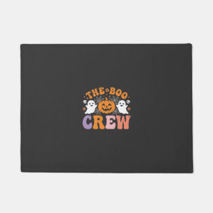 ハロウィン ブー クルー ゴースト パンプキン デザイン 1 ドアマット