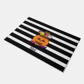 ハロウィン "ブー" パンプキン ドアマット (アングル)