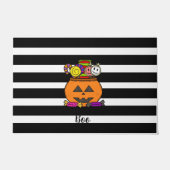 ハロウィン "ブー" パンプキン ドアマット (正面)