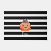 ハロウィン "ブー" パンプキン ドアマット (正面)