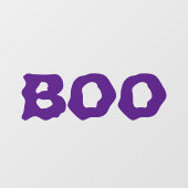 ハロウィン ブー パープル 怖い ユニーク 笑える 装飾 ウィンドウサイン (シート)
