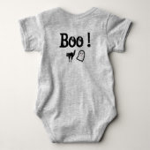 ハロウィン・ブー！ ベビーボディスーツ (裏面)