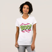 ハロウィン ブー レディースTシャツ Tシャツ (正面フル)