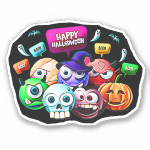 ハロウィン ブー 3D キャラクター セット シール