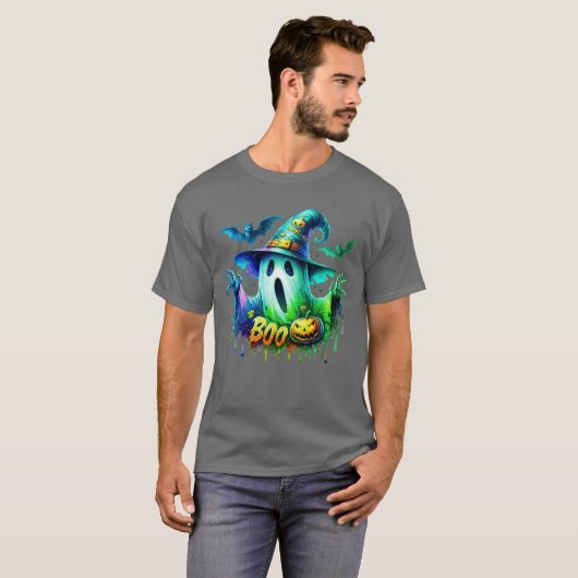 ハロウィン+ヘイボック/スプーキーシーズンTシャツ Tシャツ (正面フル)