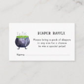 ハロウィン ベイビーシャワー おむつラッフル エンクロージャーカード (正面)