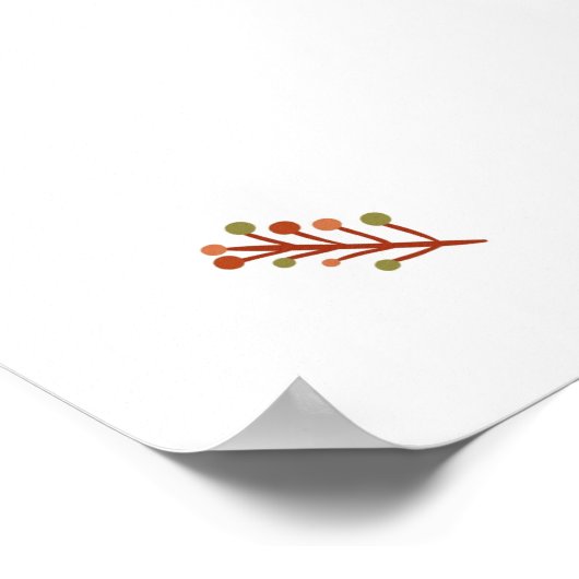 ハロウィン ベイビーシャワー ウェルカムサイン 秋の恋 ゴールド ポスター (角)