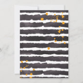 ハロウィン ベイビーシャワー 怖い かわいい 水彩画 招待状 (裏面)