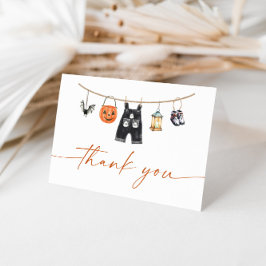 ハロウィン ベイビーシャワー 感謝カード, リトルブー サンキューカード