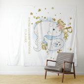 ハロウィン ベイビーシャワー 背景 リトル ブー タペストリー (インサイチュ(横))